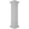 Ekena Millwork 8"W x 40"H Corner Newel Post with Panel, Peaked Capital & Base Trim (Installation kit included) NWL08X40CPP0B0 - alternate 5